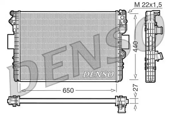 Радиатор охлаждение двигателя DRM12002 DENSO