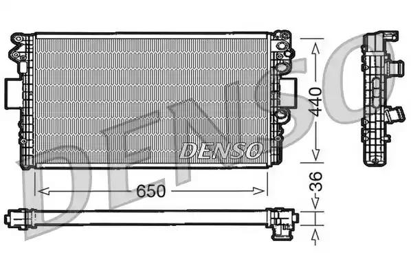 Радиатор охлаждение двигателя DRM12004 DENSO