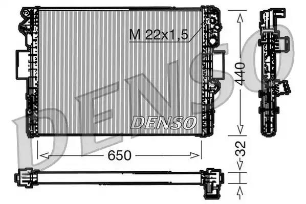 Радіатор, система охолодження двигуна DRM12005 DENSO