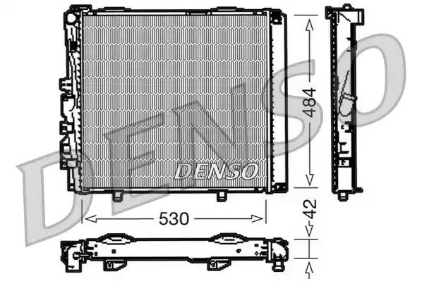 Радіатор, система охолодження двигуна DRM17040 DENSO