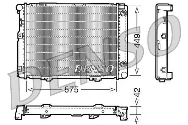 Радіатор, система охолодження двигуна DRM17060 DENSO