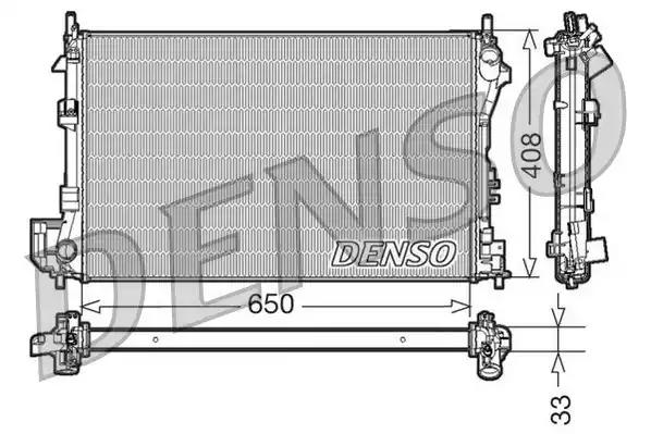 Радіатор, система охолодження двигуна DRM20087 DENSO
