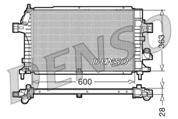 Радіатор, система охолодження двигуна DRM20100 DENSO