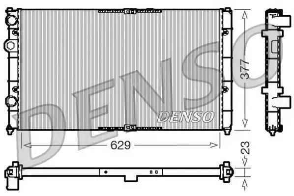 Радіатор, система охолодження двигуна DRM26040 DENSO