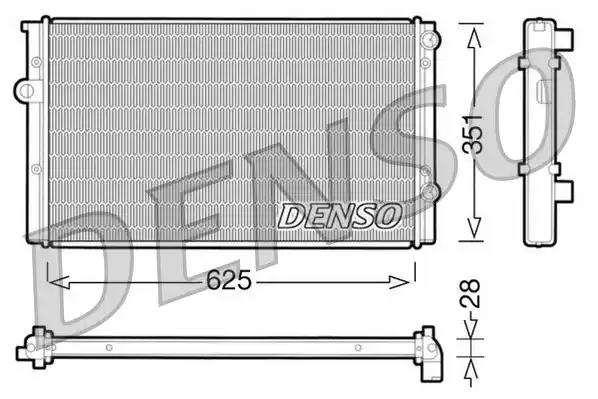 Радіатор, система охолодження двигуна DRM32008 DENSO