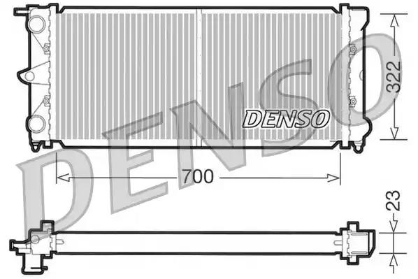 Радіатор, система охолодження двигуна DRM32021 DENSO