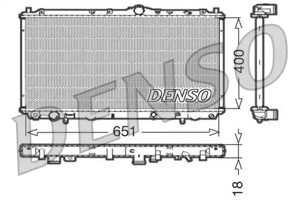Радиатор охлаждение двигателя DRM33061 DENSO