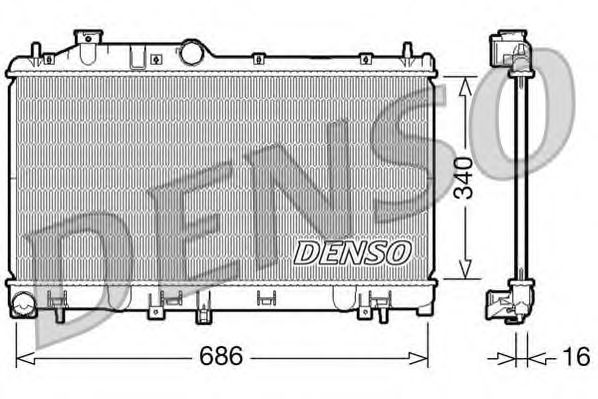 Конденсер DRM36007 DENSO