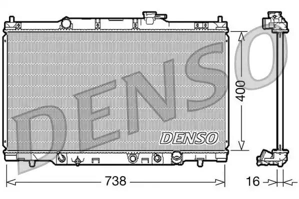 Радіатор, система охолодження двигуна DRM40012 DENSO