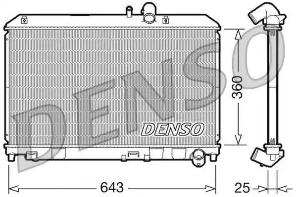 Радіатор, система охолодження двигуна DRM44013 DENSO