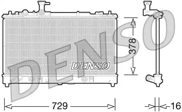 Радіатор, система охолодження двигуна DRM44026 DENSO