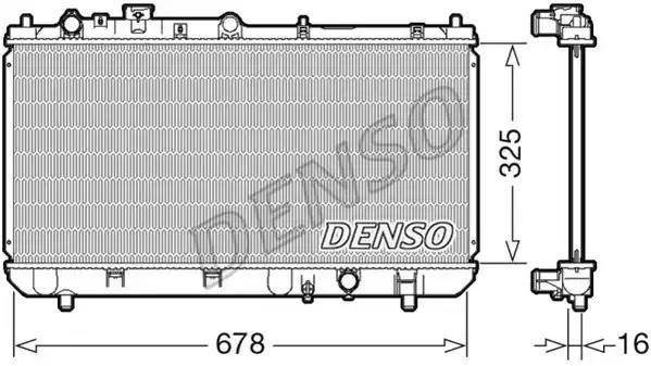 Радіатор, система охолодження двигуна DRM44032 DENSO