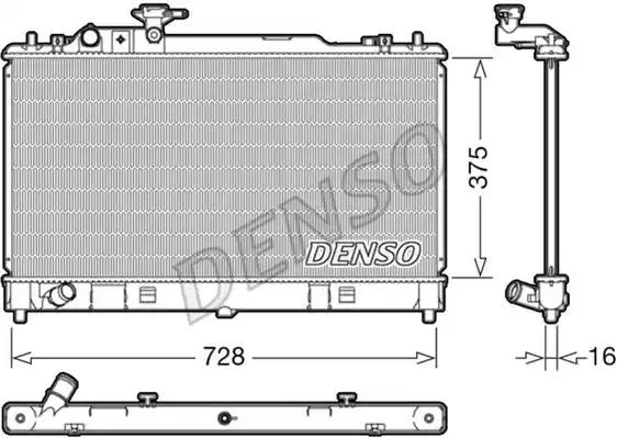 Радиатор охлаждение двигателя DRM44033 DENSO