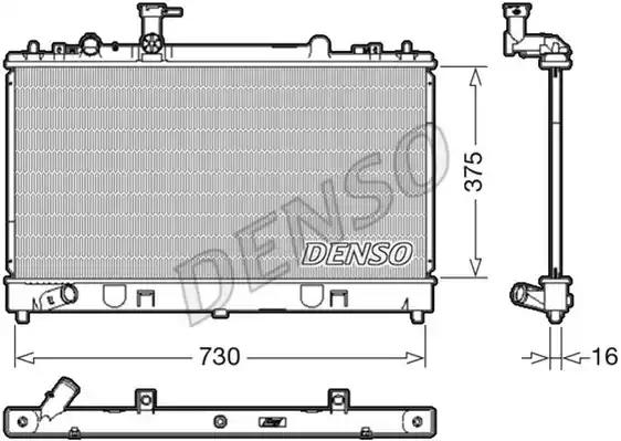 Радиатор охлаждение двигателя DRM44037 DENSO