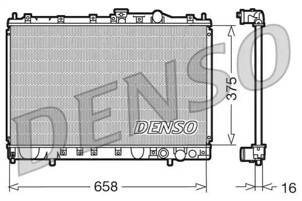 Радиатор охлаждение двигателя DRM45002 DENSO