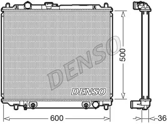Радіатор, система охолодження двигуна DRM45003 DENSO