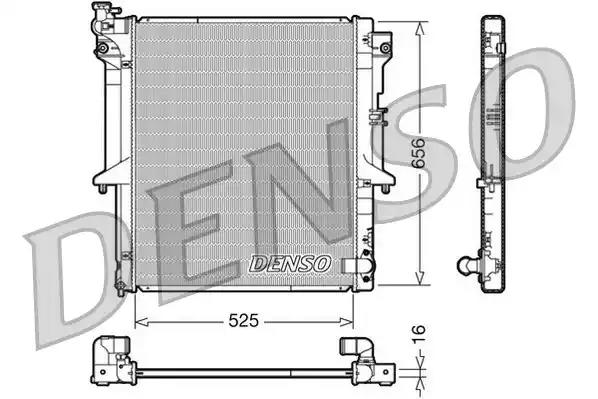 Радіатор denso mitsubishi l200 25 05-15 DRM45017 DENSO