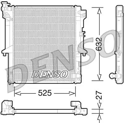 Радиатор охлаждение двигателя DRM45034 DENSO