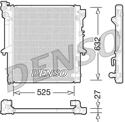 Радіатор, система охолодження двигуна DRM45035 DENSO