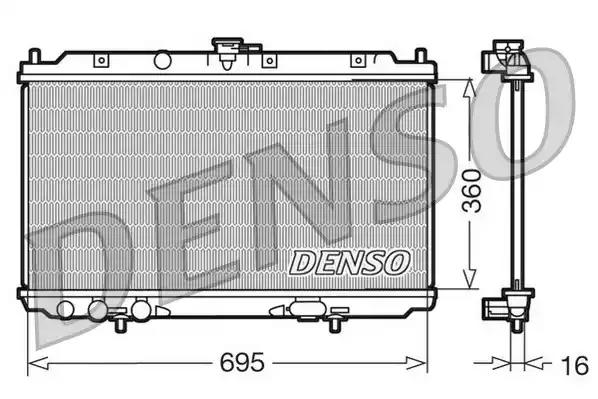 Радиатор охлаждение двигателя DRM46012 DENSO