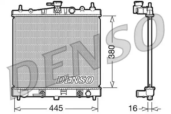 Радіатор, система охолодження двигуна DRM46021 DENSO