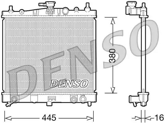 Радіатор, система охолодження двигуна DRM46036 DENSO
