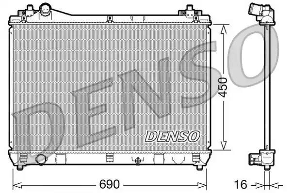 Радиатор охлаждение двигателя DRM47016 DENSO