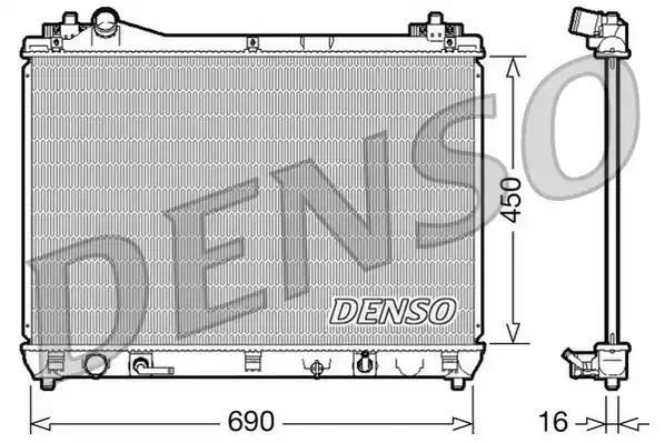 Радіатор, система охолодження двигуна DRM47017 DENSO