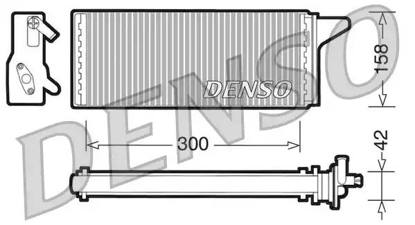 Теплообменник отопление салона DRR12001 DENSO