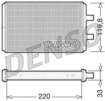 Теплообменник отопление салона DRR12007 DENSO