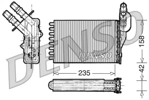 Теплообменник отопление салона DRR23001 DENSO