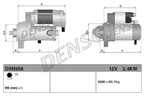 Стартер DSN958 DENSO