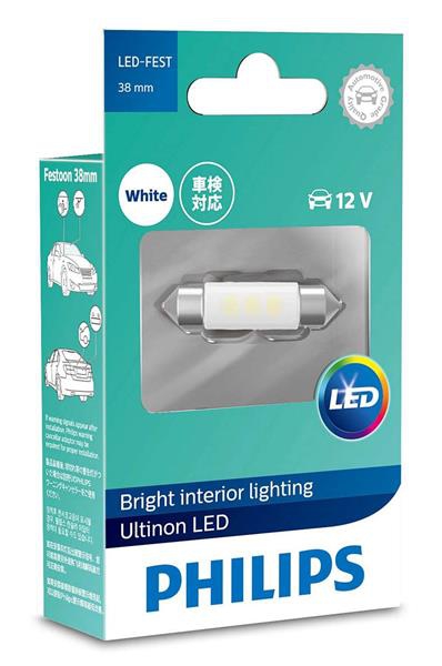 Автолампа philips festoon 38 мм ultinon led 11854ULWX1 PHILIPS