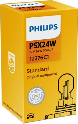 Автомобiльна лампа: 12 [в] psx24w 24w цоколь pg20/7 12276C1 PHILIPS