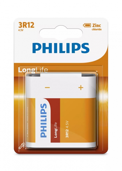 Батарейки прямокутні лужні 3R12L1B10 PHILIPS