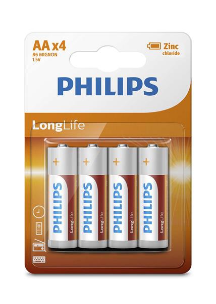 Bateria aa longlife R6L4B10 PHILIPS