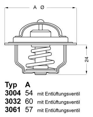Aтермостат ford 300482D1 WAHLER