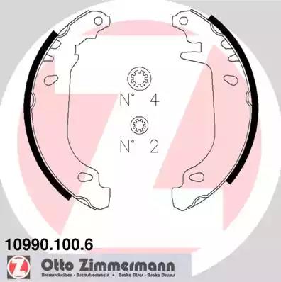 Комплект тормозных колодок 109901006 ZIMMERMANN
