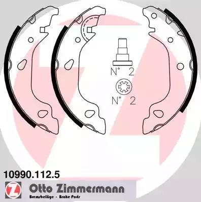 Комплект тормозных колодок 109901125 ZIMMERMANN