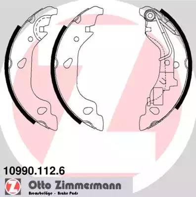 Комплект тормозных колодок 109901126 ZIMMERMANN