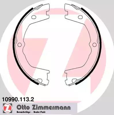 Комплект тормозных колодок стояночная тормозная... 109901132 ZIMMERMANN