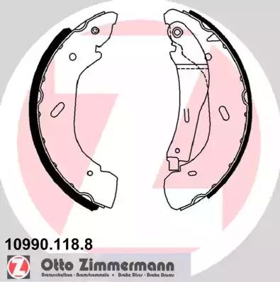 Комплект тормозных колодок 109901188 ZIMMERMANN