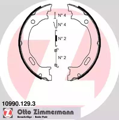 Комплект тормозных колодок стояночная тормозная... 109901293 ZIMMERMANN
