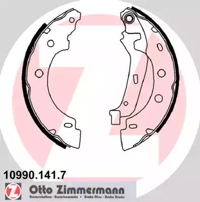 Комплект тормозных колодок 109901417 ZIMMERMANN