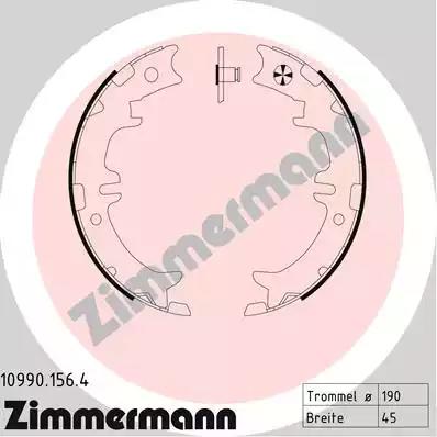 Szczęki hamulcowe toyota rav 4 01- /190x 45/ /ham.ręczny/ 109901564 ZIMMERMANN