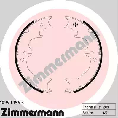 Szczęki hamulc. toyota land cruiser  96-  ręczny 109901565 ZIMMERMANN