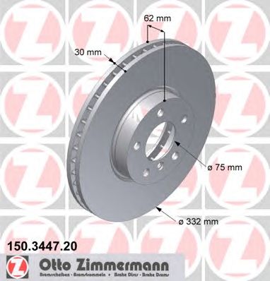 Диск гальмівний 150344720 ZIMMERMANN