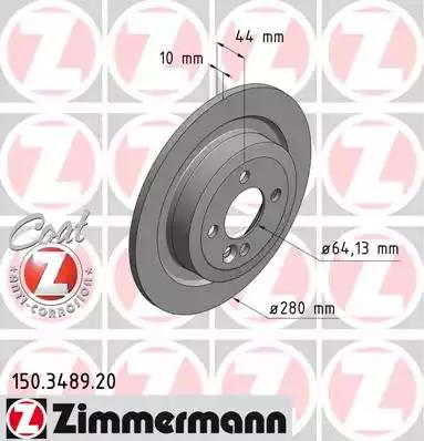 Тормозной диск 150348920 ZIMMERMANN