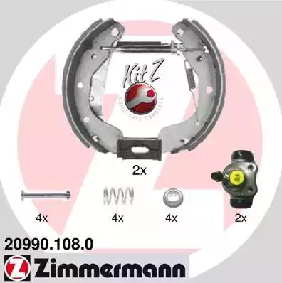 Комплект гальмівних колодок 209901080 ZIMMERMANN