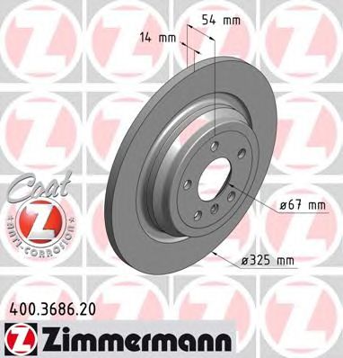 Диск гальмівний 400368620 ZIMMERMANN